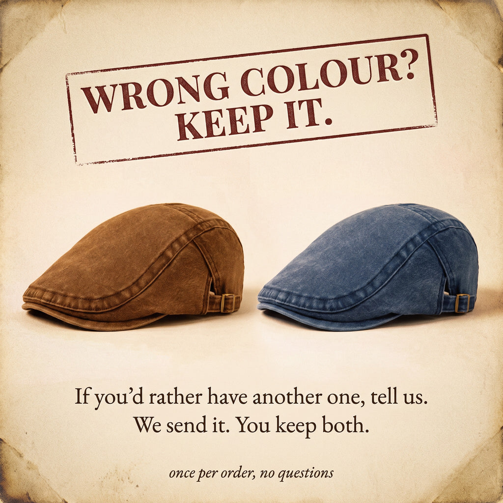 Wrong colour? Keep it — Harington sends the right one free, you keep both.
